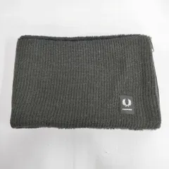 FRED PERRY MILITARY KNIT SNOOD フェイクファー ニット マフラー スヌード F19875 スヌード ブラック メンズ フレッドペリー【中古】6-0117T◎のサムネイル
