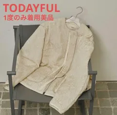 TODAYFUL Jacquard Piping Blouson ecru 38