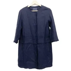 S Max Mara(マックスマーラ) コート サイズ36 S レディース美品  - ダークネイビー 七分袖/春/秋