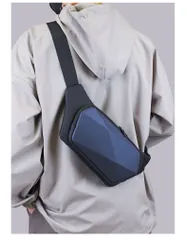 【在庫限り】ネイビー ボディバッグ メンズ 大容量 斜めがけ 左右両掛け 防水 iPad収納可能 軽量 ワンショルダー 多層収納 釣り 通勤 旅行 ランニング 仕事 ウェストポーチ 小型 防水 お得 格安 爆買 セール まとめ買い【北海道/沖縄/離島発送不可】