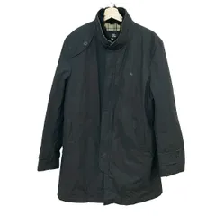 Burberry Black Label(バーバリーブラックレーベル) コート サイズL メンズ - 黒 長袖/ジップアップ/中綿/冬