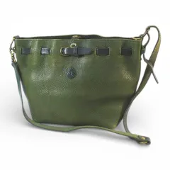 クレドラン CLEDRAN ショルダーバッグ クロスボディ 斜めがけ カーキ レザー AMO アモ