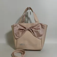 2601-99｜美品｜ジルスチュアート 2WAYバッグ ライトピンク リボン