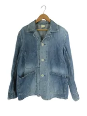 アールエヌエー RNA デニム ジャケット Gジャン 前開き 無地 長袖 サイズM インディゴ QQQ