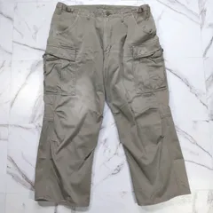 ALPHA INDUSTRIES M-65 カーゴパンツ フィールドパンツ XL カーキ ジッパーフライ 極太のサムネイル
