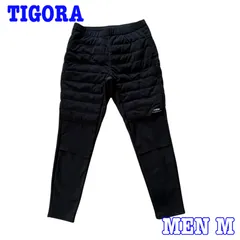 TIGORA ティゴラ ロゴプリント ストレッチ 中綿ハイブリッドパンツ M