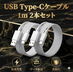 Type-C ケーブル iPhone 17 16 15 対応 タイプC ケーブル 2本 セット Type-C to Type-C 急速充電 スマホ PD 1m 充電ケーブル Android 60W アイフォン アンドロイド