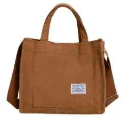 軽くて丈夫なコーデュロイ デイリーバッグ (ショルダー/クロス 調節ストラップ) ㅡ新品