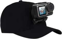heizi GoPro カメラ マウント キャップ アクションカメラ アクセサリー 帽子 旅行 登山 ハイキング 動画撮影 に ブラック (黒)のサムネイル