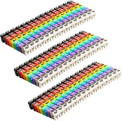 heizi ケーブル マーカー ケーブルラベル １０色３０個セット 配線 整理 ケーブルタグ マーカークリップ (30個セット,  配線直径0.75～42mmまで対応)