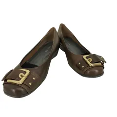 リーガル REGAL バックル レザーパンプス レディース JPN：24 