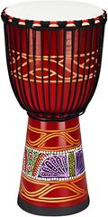 heizi Large 8-inch Djembe, Musical Instrument, Drum, Ethnic Instrument, Hand Drum, Percussion, Red, Decorated, Diameter 20cm, Height 40cm (Red (decorated), Diameter 20cm, Height 40cm)