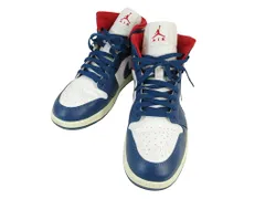 ナイキ NIKE ナイキ NIKE BQ6472-146 エアジョーダン1 MID 28cm 3カラー ブルー レッド QQQ