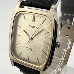 SEIKO 8N41-5070 セイコー DOLCE ドルチェ スクエア　TUNGSTEN タングステン　メンズ　ボーイズ　腕時計 稼働品 電池交換済【S333】