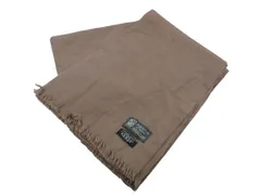 ジョンストンズオブエルガン Johnstons of Elgin ストール マフラー 大判 無地 フリンジ カシミヤ混 ブラウン QQQ