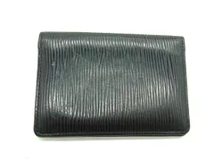 LOUIS VUITTON ルイヴィトン M60625 エピ オーガナイザー ドゥ ポッシュ カードケース パスケース  定期入れ ブラック系 DL6525