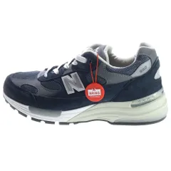 New Balance (ニューバランス) U992NY スエード メッシュローカットスニーカー ネイビー