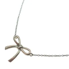TIFFANY & Co. (ティファニー) ボウ リボン ネックレス ペンダント チェーン シルバー 925 2.1gのサムネイル