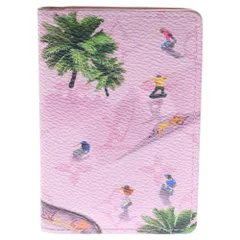 LOUIS VUITTON (ルイヴィトン) カードケース オーガナイザー・ドゥ ポッシュ カードケース 名刺繍れ ピンク PVC M26800