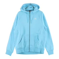 NIKE SB (ナイキエスビー) スウォッシュ ロゴ ジップアップ スウェットパーカー ライトブルー 728466-409