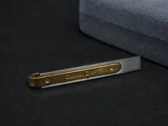 ■美品■ ChristianDior クリスチャンディオール タイクリップ ネクタイピン アクセサリー ビジネス シルバー系×ゴールド系 DK6910