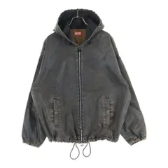 DIESEL (ディーゼル) D-WYNNY-S HOOD DENIM JACKET ユーズド加工 コーティングデニム ジップアップジャケット ブラウン A13025