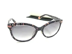 ■美品■ FURLA フルラ 度入り サングラス メガネ 眼鏡 レディース ネイビー系×ピンク系 DL4600