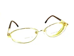 ■美品■ DAKS ダックス チタニウム 度入り メガネ めがね 眼鏡 レディース メンズ ブラウン系 DL4665のサムネイル