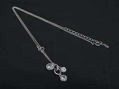 ChristianDior クリスチャンディオール SV925 ストーン ネックレス アクセサリー レディース シルバー系 DL6053