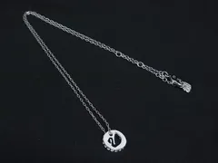 ■美品■ SWAROVSKI スワロフスキー ラインストーン ネックレス ペンダント アクセサリー レディース シルバー系 DL6319
