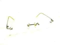 ■美品■ agnes b. アニエスベー 度入り メガネ めがね 眼鏡 レディース メンズ シルバー系 DL6924のサムネイル