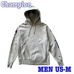 Champion チャンピオン REVERSE WEAVE 両袖ロゴ プルオーバー スウェット パーカー US-M