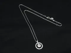 ■美品■ SWAROVSKI スワロフスキー ラインストーン ネックレス アクセサリー レディース シルバー系 DL7904