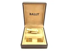 ■美品■ BALLY バリー タイピン カフスボタン 2点セット ゴールド系 DL8202のサムネイル