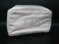 ■美品■ ChristianDior クリスチャンディオール キャンバス ポーチ マルチケース アクセサリーケース ピンク系 DL5688