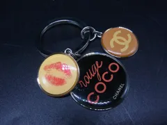 ■美品■ CHANEL シャネル ココマーク キーホルダー バッグチャーム キーリング シルバー系×マルチカラー DL5755