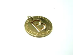 FENDI フェンディ アルファベット イニシャル B ペンダントトップ ネックレストップ チャーム ゴールド系 DL5758