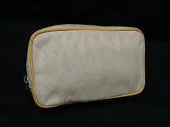 ChristianDior クリスチャンディオール トロッター ナイロン マルチポーチ マルチケース 化粧ポーチ 小物入れ アイボリー系 DL8789