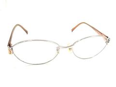 Salvatore Ferragamo Gancini prescription eyeglasses for women and men, clear brown x silver, DL8790