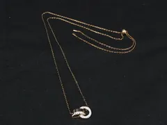■美品■ SWAROVSKI スワロフスキー ラインストーン ネックレス ペンダント アクセサリー レディース ゴールド系 DL8634