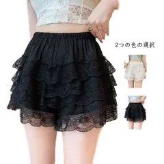 インナーパンツ ショーツ レディース スパッツ ペチコート ショート ペチパンツ 総レース フリル レース ペチパン ウエストゴム 下着 ショートパンツ ドレス スカート 透け防止 パニエ  ストレッ#lwk763