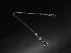 ■美品■ SWAROVSKI スワロフスキー クリスタル ネックレス ペンダント アクセサリー レディース シルバー系 DL5796