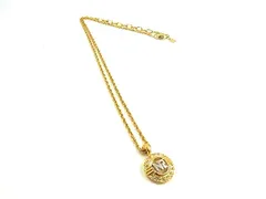 NINA RICCI ニナリッチ ラインストーン ネックレス ペンダント アクセサリー レディース ゴールド系 DL8268