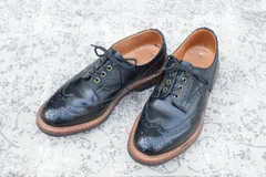 【ノーザンプトン最古の製靴業者】Tricker's トリッカーズ M7252 BOURTON バートン ウィングチップ カントリーシューズ 黒 ブラック UK9 / 27.5cm【W3477】のサムネイル
