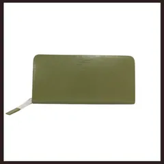 訳有り 新品未使用　MARGARET HOWELL idea (マーガレット・ハウエルアイデア)　ベンジャミン ラウンドファスナー長財布　オリーブ系