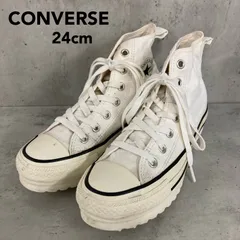 CONVERSE コンバース オールスター シャークソール HI 厚底 スニーカー ホワイト 白 24cm 1SD877 ハイカット キャンバス モード ストリート カジュアル 定番 ★ ■■