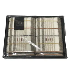 DAKS ダックス　フェイスタオル　ウォッシュタオル　ベージュ　タオル2枚セット
