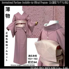 オ　正絹　薄物　紋紗　単衣　紋付　色無地　フルセット　しつけ　未着用　オ2