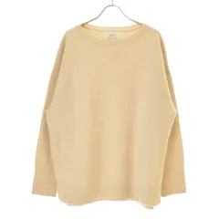 【SPICKANDSPAN】23AW 23080200901040 ウールカシミヤ ルーズプルオーバー長袖ニットセーター