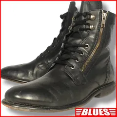 DIESEL ディーゼル サイドジップブーツ 27.5 本革 メンズ 28 黒 ブラック 43 サイドジップブーツサイズ27.5cm一覧←SEULB屋着古← NS624